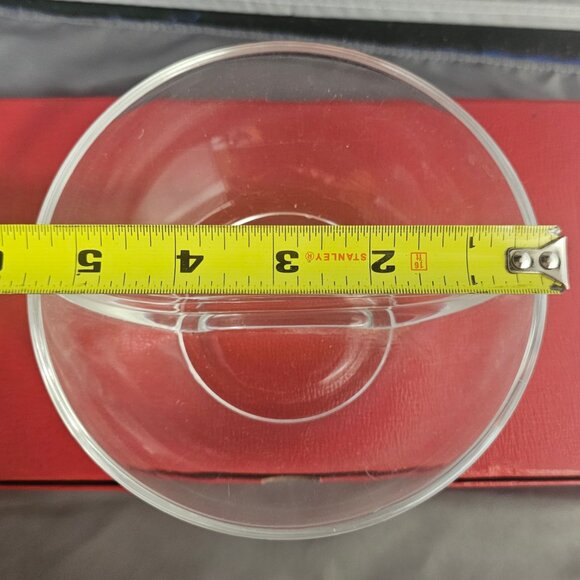 Vintage Clear Glass Divided Oval Relish, Nuts, Candy Dish Preowned Condition - Picture 6 of 6